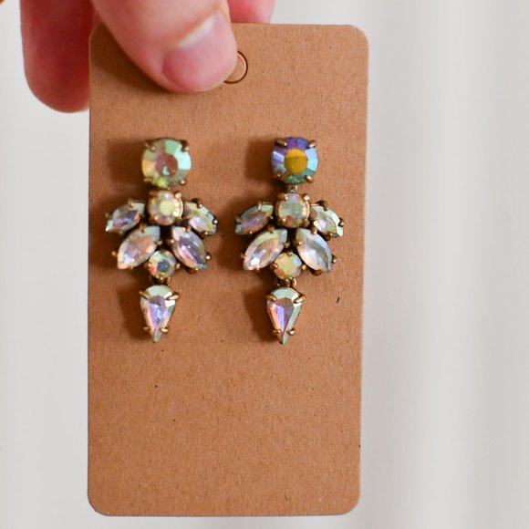 J.Crew Rhinestone Stud Earrings - Picture 1 of 4